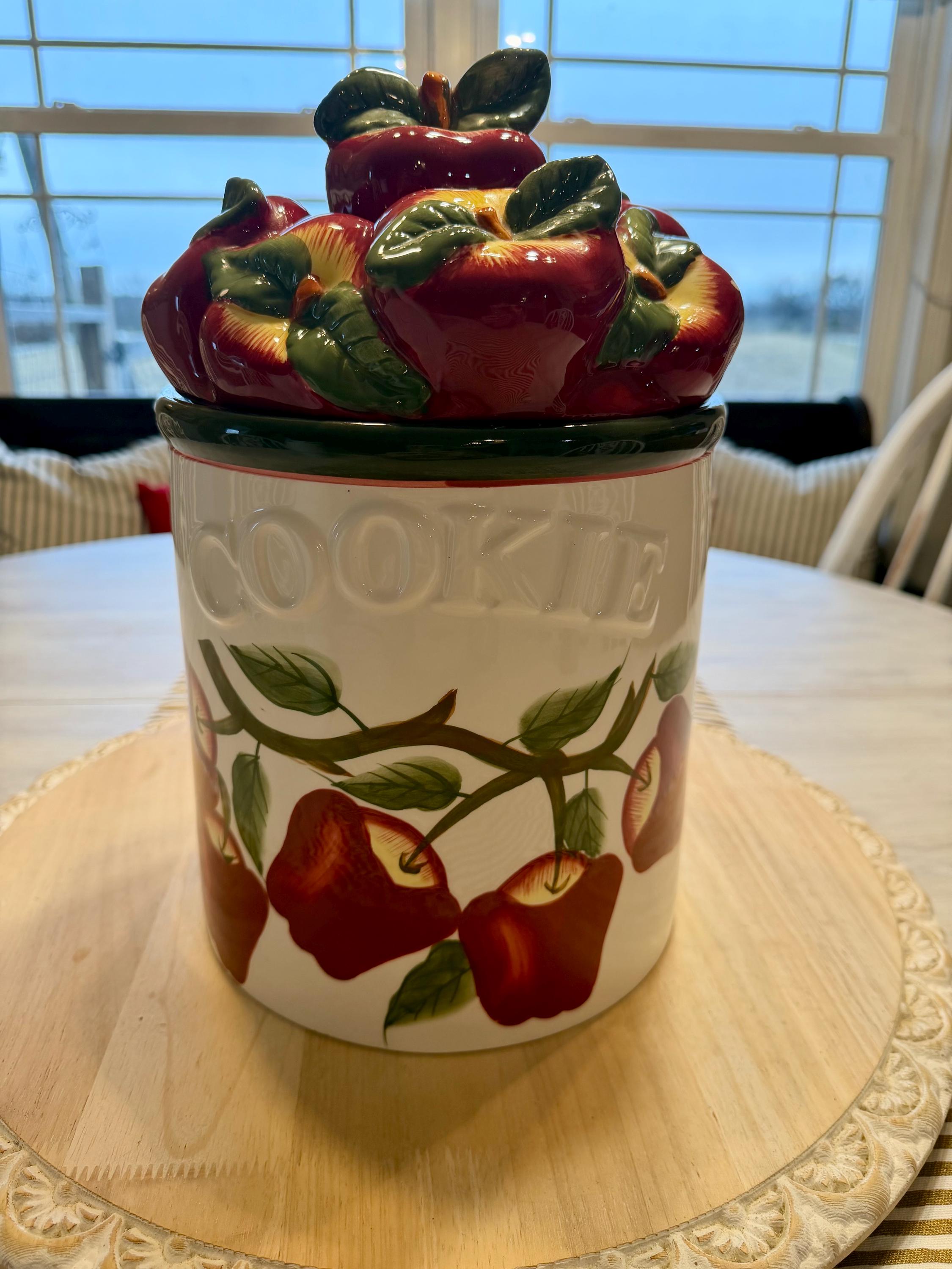 Vintage Apple Canister Set - Etsy