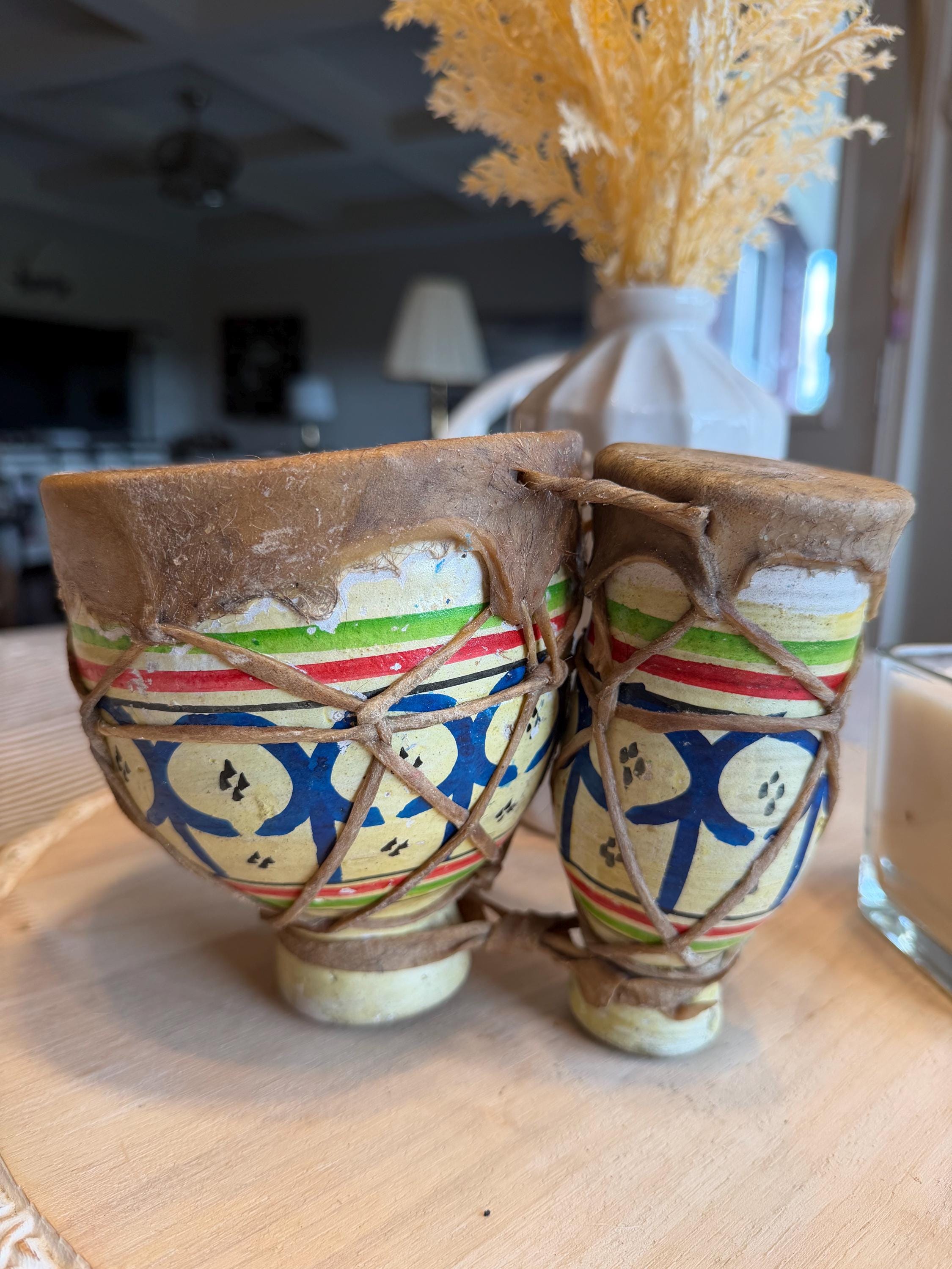 Moroccan Clay Drum - Etsy