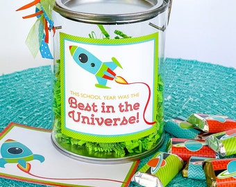 INSTANT Teacher Appreciation Gift - "Best in the Universe" Space Themed Printables