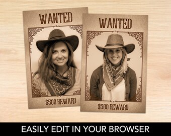 Editable "Wanted" Poster, Western Teacher Appreciation Week, Staff Appreciation Ideas, Classroom Door Decorations, PTO PTA, Western Birthday