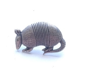 The Armadillo Pin, Silver Armadillo Pin, Gold Armadillo Pin, Brass Armadillo Pin, Armadillo Lapel Pin, Armadillo Tie Tack, Armadillo Hat Pin