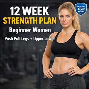 Programme de musculation pour femmes débutantes - 12 semaines de poussée et de traction de jambes, plan de gymnastique supérieur inférieur