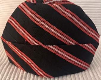 New Nigeria Fully Embroidered African Fila Gobi Cap: Yoruba Men's Wedding Hat