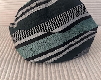 New Nigeria Fully Embroidered African Fila Gobi Cap: Yoruba Men's Wedding Hat