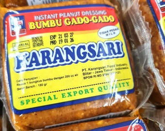 Aderezo instantáneo de cacahuete Bumbu Gado-Gado (180 g) - Especias indonesias