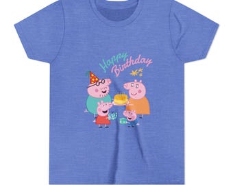 Peppa Pig Family Birthday Tee | Kids Shirt, Birthday Party