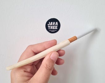 Pipa para fumar tabaco de hueso de búfalo hecha a mano en Indonesia