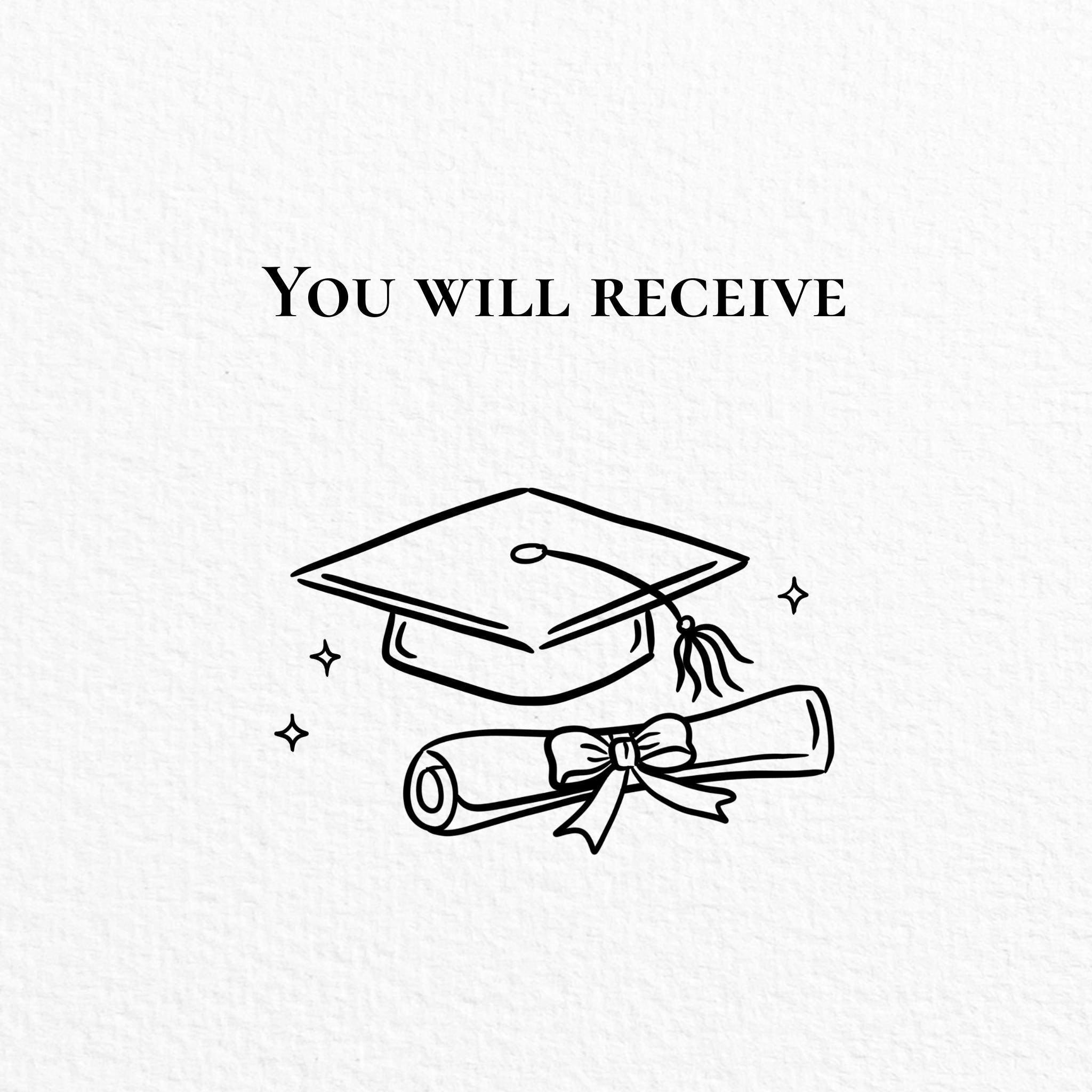 Graduation Card , Invitation, Congrats Grad Design, Hand Drawn Line ...