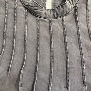 Anthropologie Tiered Sleeveless Mini Dress in Charcoal Gray image 3