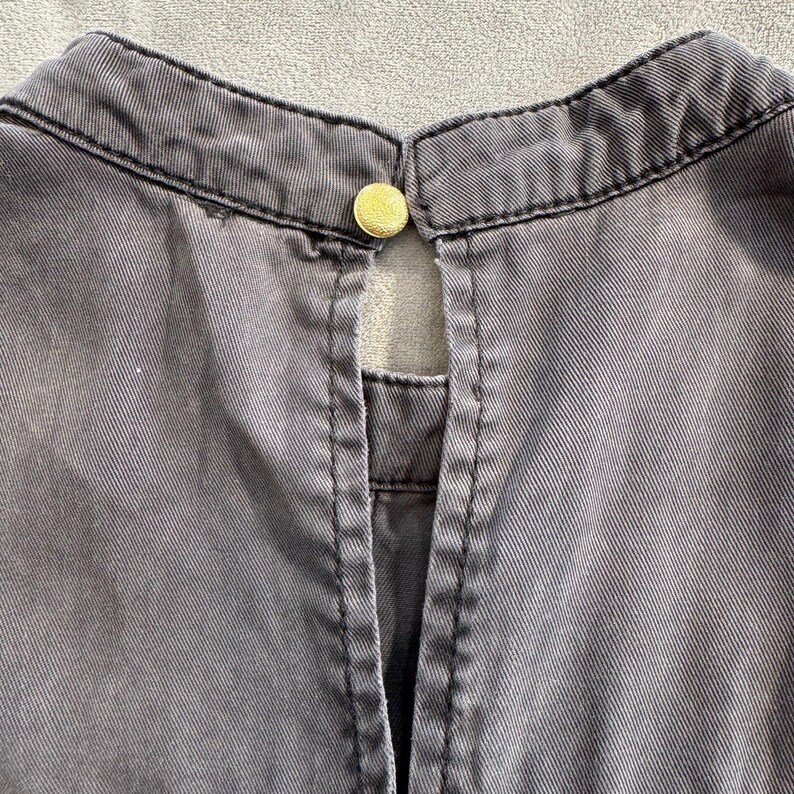 Anthropologie Tiered Sleeveless Mini Dress in Charcoal Gray image 10