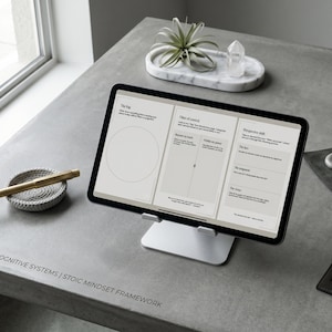 QG Stoic SOS Toolkit | Emotional Resilience Protocol for iPad GoodNotes reMarkable 2 | Mindset and Mental Performance Digital Template