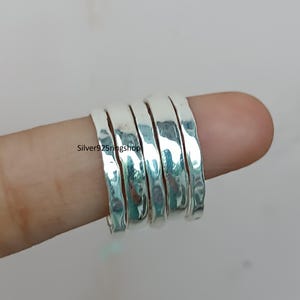 925 Sterling Silver 3mm Band Rings, Handmade Rings, Set Of Rings, Minimalist Jewelry, Stacking Thin & Thick Rings, Statement Rings,