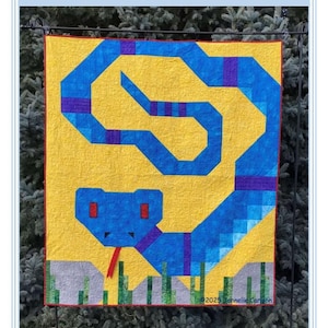 Padrão de colcha "S de Cobra" - 64" x 72"