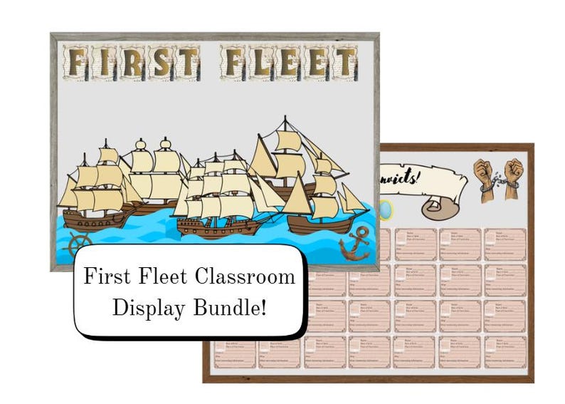 First Fleet Classroom Display Bundle - Etsy