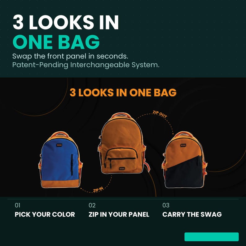 Backpack | Bold Core Collection 3 Looks in 1 Bag (RPET Eco Bag)!mothers ...