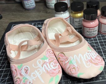 Chaussons de danse peints sur mesure