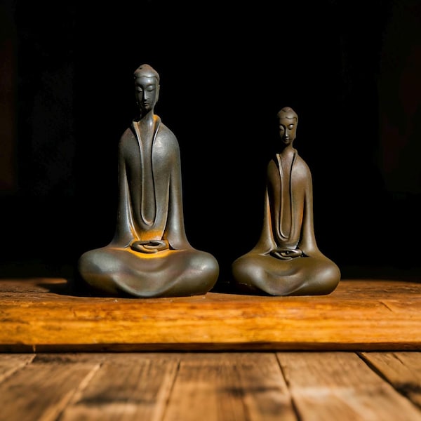 手作りの鉄製仏像、室内装飾、家族の記念品、ギフト