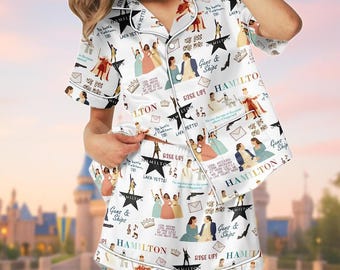 Women Hamilton Pajama Set, Broadway Theater Sleepwear