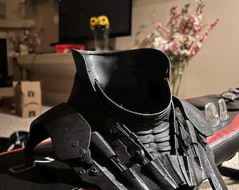 Red hood neck piece (flexible material). Painted and 3d printed ready to wear.