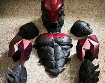 DIGITAL FILES Red hood suit. STL file 3d print file only!
