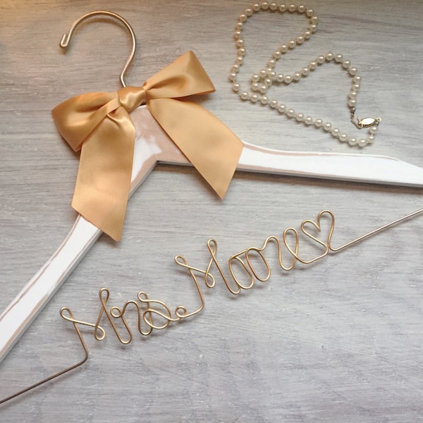 Bridal Gown Hanger, Wedding Dress, Wedding Hanger, Rustic Wedding, Barn Wedding, Vintage, Wedding Sign, Photobooth, Loft Wedding, Customized