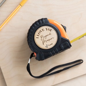 Tape Measure Personalized for Valentines Day or Anniversary Gift Valentines Gifts for Husband or Boyfriend Valentines Gift Ideas for Him image 2