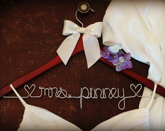 Wedding Hanger, Bachelorette Party, Bridal Hanger, Bridesmaid Dress, Bridesmaid Gift, Bridesmaid Proposal, Custom, Engagement Gift, Sister