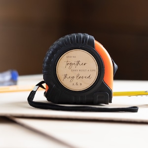 Tape Measure Personalized for Valentines Day or Anniversary Gift Valentines Gifts for Husband or Boyfriend Valentines Gift Ideas for Him image 3