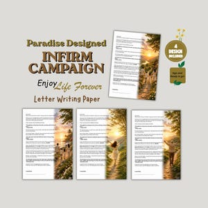 Infirm Letter Writing Paper | Enjoy Life Forever Campaign, JW Ministry Stationery (Digital Download)