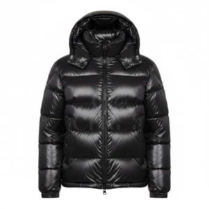 Men's Black Puffer Jacket | Hooded Winter Bubble Coat | Heavyweight Insulated Quilted Parka