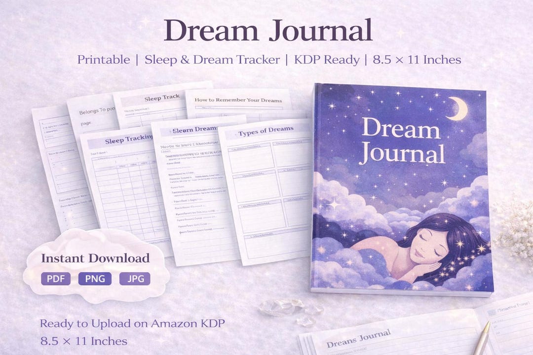 Dream Journal Printable | Sleep & Dream Tracker | 8.5x11 Inches - Etsy