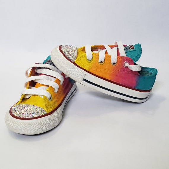 blinged up baby converse
