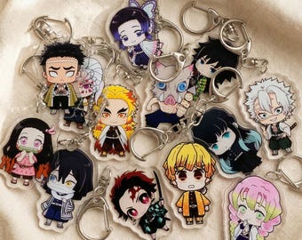 Demon Slayer Chibi Keychain | Anime Acrylic Charm