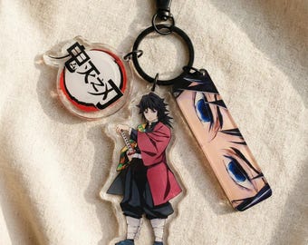 Giyu Tomioka Acrylic Keychain Set | Demon Slayer Anime Bag Charm