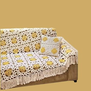 Crochet Pillow Cover & Bedsheet Patterns | Handmade Home Decor Crochet PDF