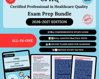 Pack de préparation CPHQ 2026 | Guide d'étude CPHQ | Examen CPHQ | CPHQ | Préparation à l'examen CPHQ | Étude CPHQ | Révision CPHQ | Livre CPHQ | Guide d'étude pour l'examen CPHQ