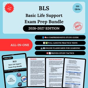 BLS Förberedelsepaket 2026 | Grundläggande livsuppehållande | Grundläggande livsuppehållandeprov | Bok om grundläggande livsuppehållande | Studier i grundläggande livsuppehållande | BLS | BLS-prov
