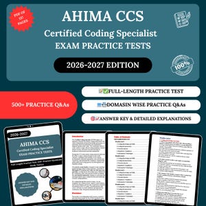 CCS Practice Exam 2026 | Ccs Practice Test | Ccs Practice Test Questions | Ccs Practice Exam Questions | Ccs Practice Exam Prep Guide