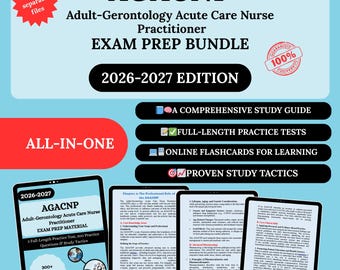 Agacnp Prep Bundle 2026 | Aacn Agancp Resources | Agacnp Exam | Agacnp Ancc Study Guide | Agacnp Study Guide | Agacnp | Agacnp Flashcards