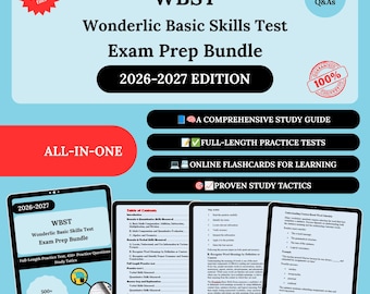 WBST Prep Bundle 2026 | Wonderlic Test Prep | Wonderlic Test | Wbst Exam | Wonderlic Study Guide | Wonderlic Exam | Wbst | Wonderlic