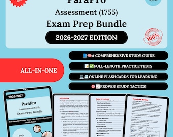 ParaPro Prep Bundle 2026 | ParaPro Assessment | Paraprofessional Study Guide | ParaPro Assessment Exam | Para Pro Test | Para Pro Exam