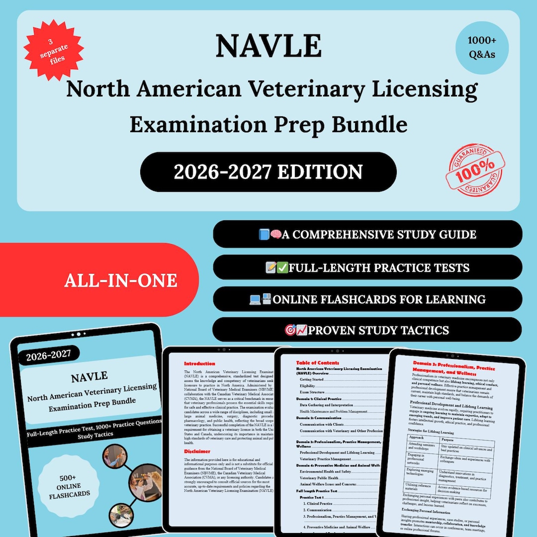Navle Prep Bundle 2026 | Navle Exam | Navle | North American Veterinary ...