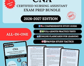 Cna Prep Bundle 2026 | Cna Exam | Cna Study Guide | Cna Flashcards | Cna Bundle Guide | Cna | Cna Skills Study Guide | Cna Flashcards