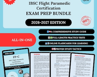 FP-C Prep Bundle 2026 | Flight Paramedic Exam | Critical Care Paramedic Study Guide | Flight Paramedic Study Guide | Flight Paramedic Notes