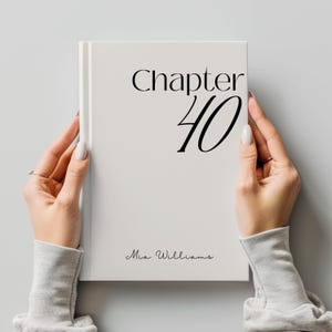40. Geburtstag Journal Geschenk für Sie, Kapitel 40 Meilenstein Hardcover Notizbuch, elegantes Schreiben Andenken