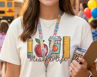 Teacher Life Shirt | Cute Teacher T-Shirt | Back to School Tee | Teacher Graphic Shirt | Teacher Appreciation Gift