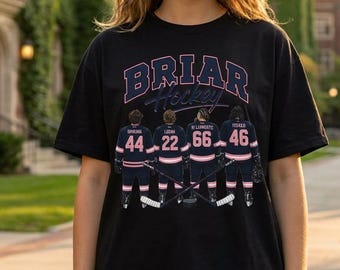 Briar Hockey Shirt | Off Campus Hockey Team Tee | Briar University Fan Shirt | Hockey Romance Reader Gift | BookTok Sports Romance Tee