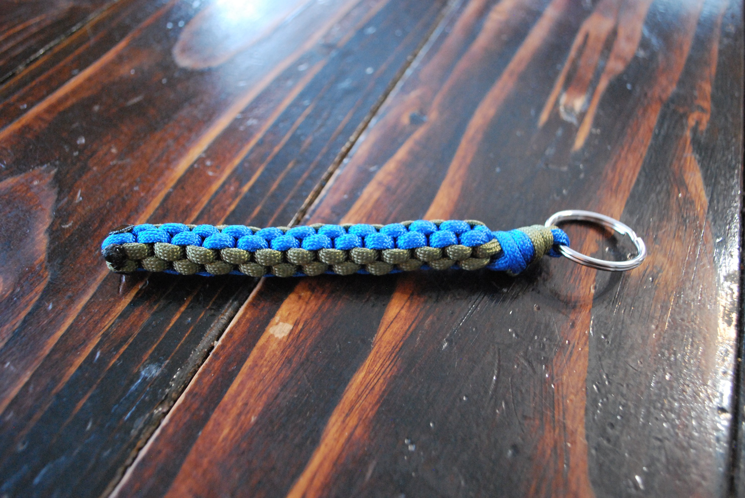 Paracord box knot keychain Etsy