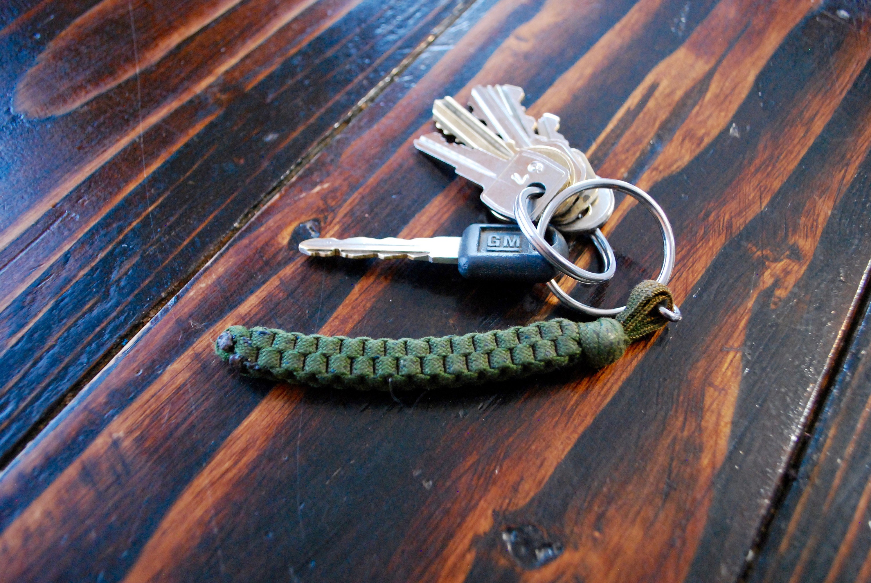Paracord box knot keychain Etsy