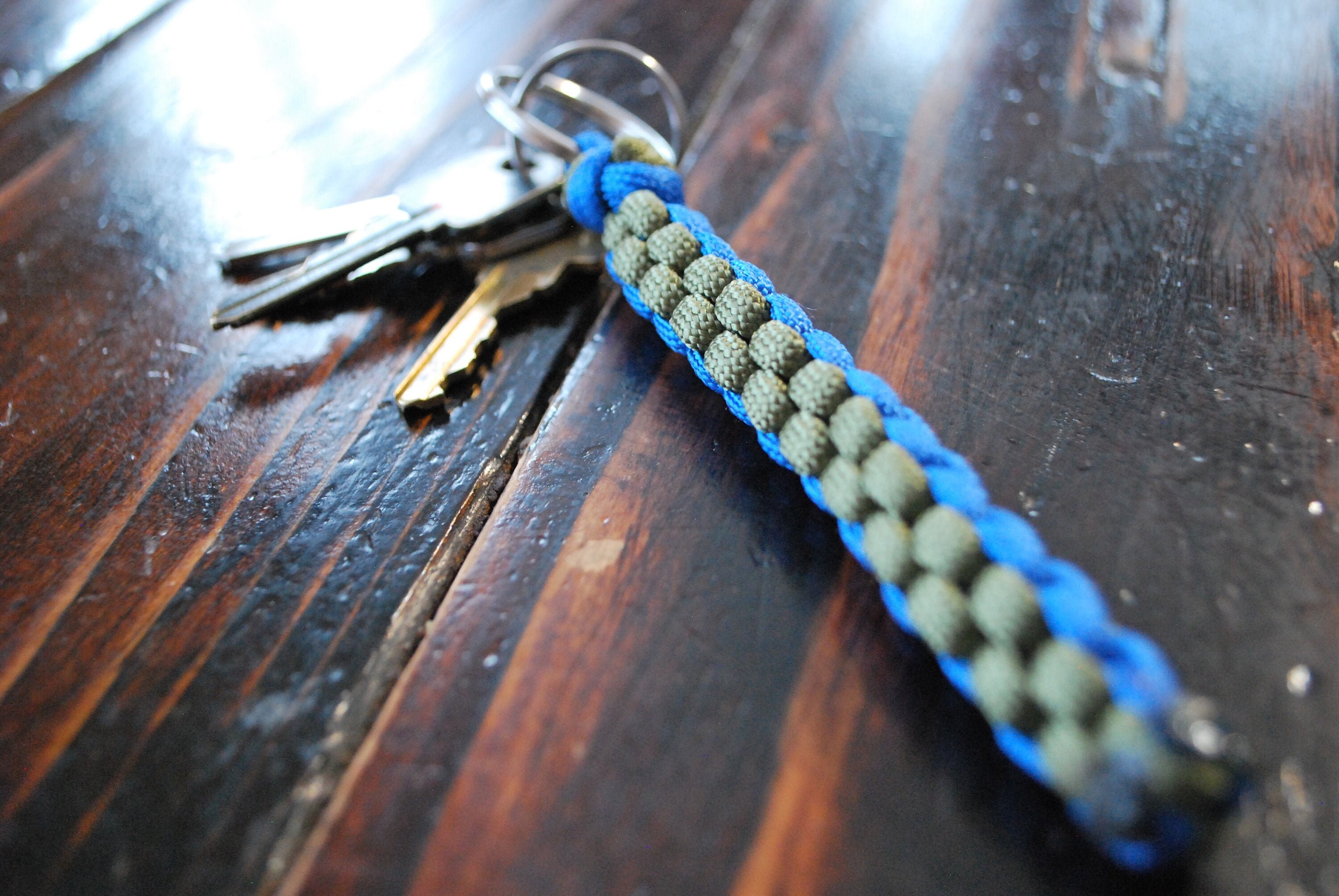 Paracord box knot keychain Etsy